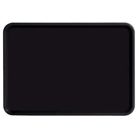 Plateau manutention noir en polypro incassable - 60x40cm