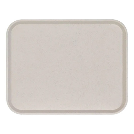 Plateau Basik gris fumé en polyester - 46x36 cm