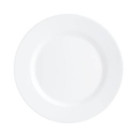 Assiette plate Nova Aquitania 15,5cm en opale blanc
