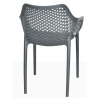 Fauteuil Air XL - gris foncé - 3,8 kg - hauteur assise 44 cm - 57x60x81 cm