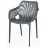 Fauteuil Air XL - gris foncé - 3,8 kg - hauteur assise 44 cm - 57x60x81 cm