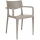 Fauteuil Town - vision (taupe) - 4,5 kg - hauteur assise 47 cm - 56,5x54x80 cm