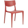 Chaise Town - rouge - 3,9 kg - hauteur assise 47 cm - 50x55x84 cm