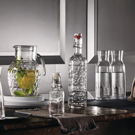 Carafe Oriente transparente - 1L - Ø8,5x35 cm