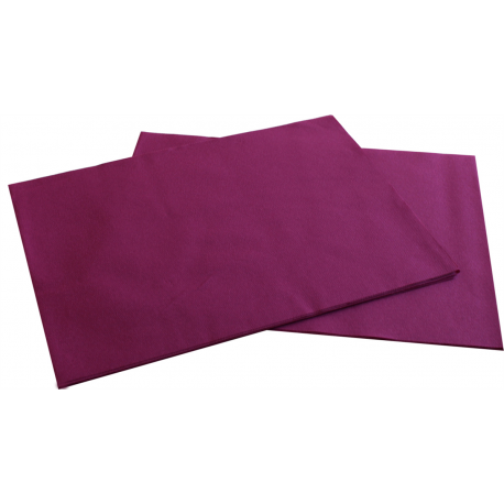 Set de table papier Airlaid 30x40 cm Tango toucher textile aubergine