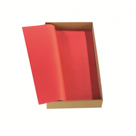 Set de table papier 30x40 cm Symphonie papier gauffré 1 pli rouge