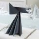 Serviette papier Airlaid 40x40 cm toucher textile aubergine