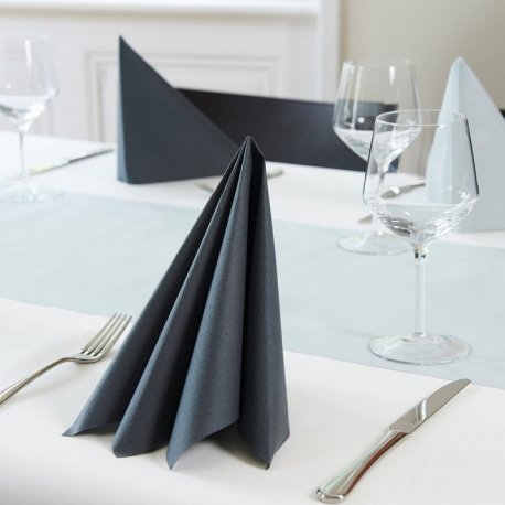 Serviette papier Airlaid 40x40 cm toucher textile bordeaux